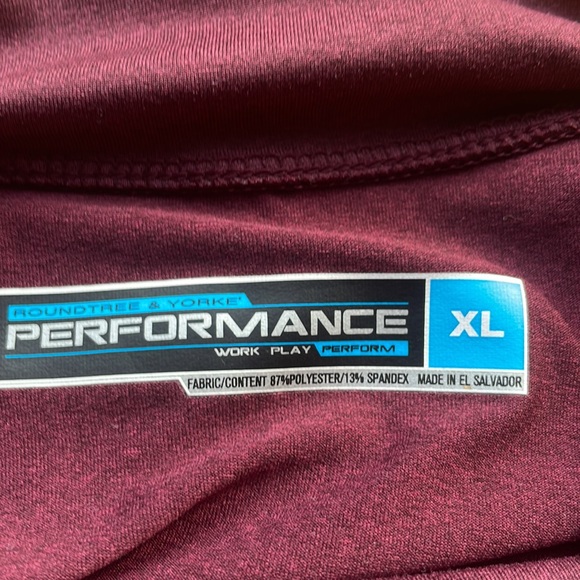 Roundtree & Yorke Men’s XL Performance Mock Turtleneck Shirt Stretch Material - Picture 4 of 4